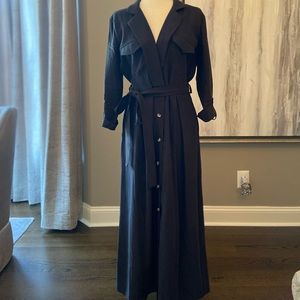 Zara Black Button Down Dress